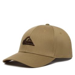 Czapka z daszkiem Quiksilver. Brązowe czapki męskie Quiksilver, bez wzorów. Za 79.99 zł.
