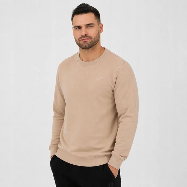 BLUZA MĘSKA 4F DRESOWA NIEROZPINANA BEZ KAPTURA M M1622 KOLOR BEŻOWY. Brązowe bluzy z kapturem męskie 4f, l, z bawełny. Za 129.99 zł.