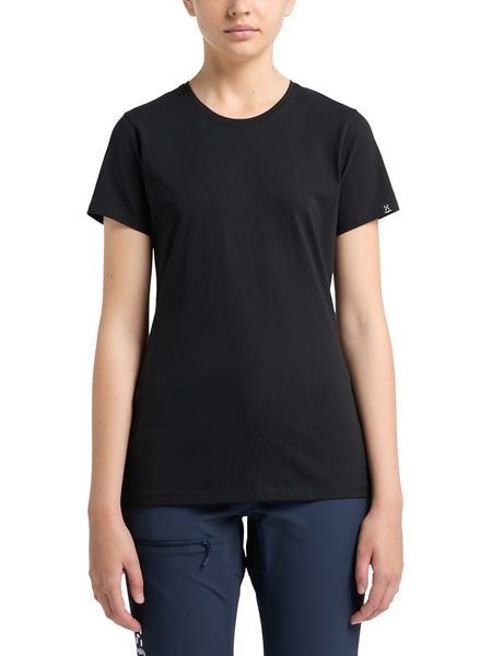 Haglöfs Koszulka "Outsider By Nature" w kolorze granatowym rozmiar: XS. Niebieskie bluzki damskie Haglöfs, xs, bez wzorów, z bawełny, bez kołnierzyka, bez ramiączek. Za 56.53 zł.