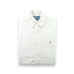Koszula męska Polo Ralph Lauren Yarmouth klasyczna jednolita. Białe koszule męskie Ralph Lauren, m, bez wzorów, bez kołnierzyka, bez ramiączek. Za 170.36 zł.