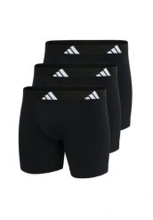 Bokserki Active Flex Cotton 3 pak. Czarne bokserki męskie Adidas, bez wzorów, z bawełny. Za 143.99 zł.