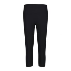 Damskie legginsy 3/4 CMP Sara. Czarne legginsy damskie CMP, bez wzorów. Za 244.50 zł.