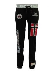 Geographical Norway Spodnie dresowe "Myer" w kolorze czarnym rozmiar: L. Czarne spodnie dresowe damskie Geographical Norway, l, bez wzorów, z dresówki. Za 114.44 zł.