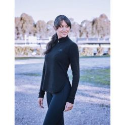 Sweter damski Weatherbeeta London. Czarne swetry klasyczne damskie WEATHERBEETA, m, z bawełny, bez kołnierzyka. Za 280.50 zł.