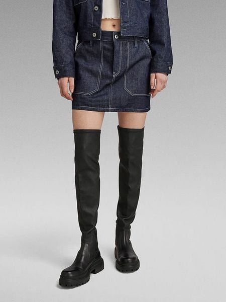 G-Star Spódnica w kolorze granatowym rozmiar: W25. Niebieskie spódniczki damskie G-Star, bez wzorów, z lyocellu, retro, mini, proste. Za 170.07 zł.