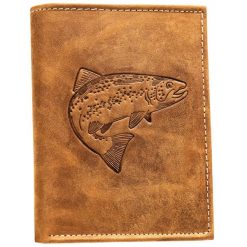 Portfel męski N4-CHM-FISH-BL brązowy. Brązowe portfele męskie inny, bez wzorów, ze skóry. Za 59.00 zł.