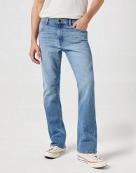 WRANGLER HORIZON MĘSKIE SPODNIE JEANSOWE JEANS DŻINSY BLUE SPRING 112350854 W110018017. Niebieskie jeansy męskie Wrangler. Za 229.99 zł.