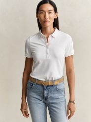 Gant koszulka polo Kobiety Bawełna biały, M. Białe topy sportowe damskie Gant, m, bez wzorów, z bawełny, bez ramiączek. Za 329.95 zł.