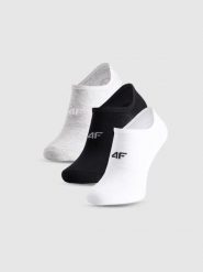Skarpety casual stopki męskie (ZESTAW 3 szt.) 4F 4FWMM00USOCM477. Skarpetki męskie 4f, bez wzorów, z bawełny. Za 44.99 zł.