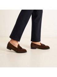 British Passport Skórzane mokasyny "Tassel" w kolorze brązowym rozmiar: 46. Brązowe mokasyny męskie British Passport, ze skóry. Za 448.99 zł.