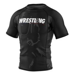 Koszulka Męska Rashguard MMA na Siłownię EXTREME HOBBY BOLD WRESTLING. Czarne bielizna termoaktywna męska EXTREME HOBBY, l, bez wzorów, z bawełny. Za 188.00 zł.