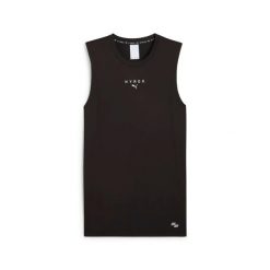 Damski tank top Puma X Hyrox Cloudspun. Czarne topy damskie Puma, bez wzorów, bez kołnierzyka. Za 221.50 zł.