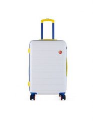 Semi Line Walizka średnia T5842-2 Biały. Białe walizki Semi-line, bez wzorów, z tworzywa sztucznego, średnie. Za 239.99 zł.