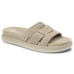 Beżowe Klapki Nessi Wygodne Modne Buty. Brązowe klapki damskie Nessi, bez wzorów, bez obcasa. Za 229.00 zł.
