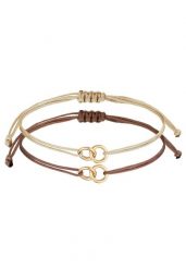 Elli Damski zestaw symbol koła z nylonem z pozłacanego srebra próby 925 Bransoletki 1 ct. Żółte bransoletki damskie Elli, pozłacane. Za 188.99 zł.