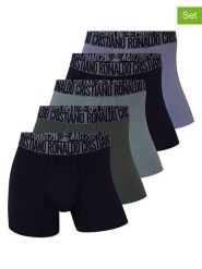 CR7 Bokserki (5 par) w różnych kolorach rozmiar: XXL. Bokserki męskie CR7, bez wzorów. Za 108.99 zł.