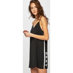 Dkny - Koszula nocna. Czerwone koszule nocne damskie DKNY, bez wzorów, z materiału. W wyprzedaży za 199.90 zł.