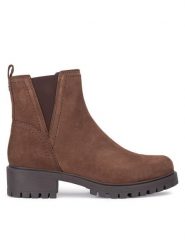 Lasocki Botki CEO-WI16-D-466-02 Brązowy. Brązowe botki damskie Lasocki, ze skóry, bez obcasa, na płaskiej podeszwie, bez zapięcia. Za 249.99 zł.