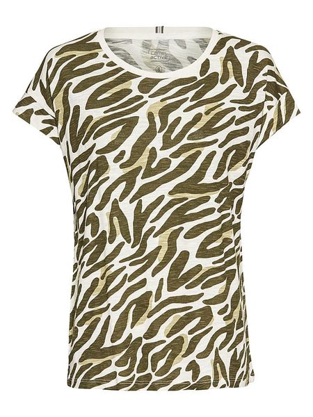 Camel Active Koszulka w kolorze khaki rozmiar: XS. Brązowe bluzki damskie Camel Active, xs, bez wzorów, bez kołnierzyka, bez ramiączek. Za 86.99 zł.