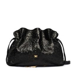 Torebka Elisabetta Franchi. Czarne torebki klasyczne damskie Elisabetta Franchi, bez wzorów, bez dodatków. Za 3,359.00 zł.