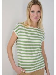 More & More Koszulka w kolorze zielono-białym rozmiar: 38. Zielone bluzki damskie MORE & MORE, bez wzorów, bez kołnierzyka. Za 69.99 zł.