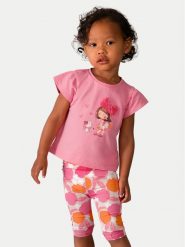 Mayoral Komplet t-shirt i legginsy 1751 Różowy Regular Fit. Czerwone koszulki dziewczęce Mayoral, m, bez wzorów, z bawełny, bez ramiączek. Za 119.99 zł.