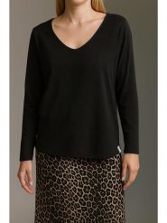 Cotton Candy Koszulka w kolorze czarnym rozmiar: XL. Czarne bluzki damskie Cotton Candy, xl, bez wzorów, bez kołnierzyka. Za 74.28 zł.