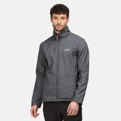 Męski Softshell Cera V. Szare kurtki softshell damskie Regatta, l, bez wzorów, z elastanu, bez kaptura. Za 176.99 zł.