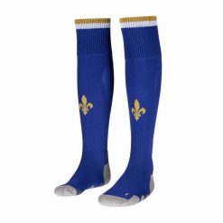 Skarpetki domowe AS Monaco Kombat Spark Pro 2024/25. Białe skarpetki męskie Kappa, bez wzorów. Za 109.50 zł.