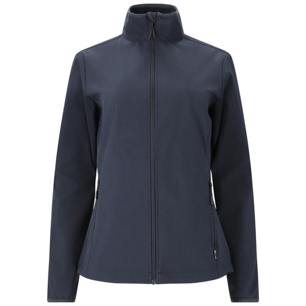 Damska kurtka wodoodporna Whistler Lango. Niebieskie kurtki damskie WHISTLER, bez wzorów, z softshellu, bez kaptura. Za 214.00 zł.