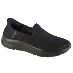 Buty sportowe Sneakersy damskie, Slip-ins: GO WALK Flex - Relish. Czarne buty sportowe na co dzień damskie Skechers, bez wzorów, z materiału, trekkingowe. Za 349.00 zł.