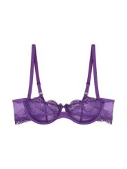 Triumph Biustonosz na fiszbinach - Comfort Glam Kobiety Sztuczne włókno lila, 85E. Biustonosze Triumph, bez wzorów, z koronki. Za 119.95 zł.