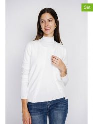 William de Faye 2-częściowy zestaw w kolorze białym rozmiar: 36. Białe kardigany damskie William De Faye, bez wzorów, z kaszmiru. Za 166.49 zł.