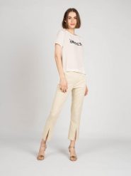 Patrizia Pepe Spodnie | 2P1217/A7C1-J3DL | Kobieta | Żółty. Żółte spodnie materiałowe damskie Patrizia Pepe, bez wzorów, z elastanu. W wyprzedaży za 149.00 zł.