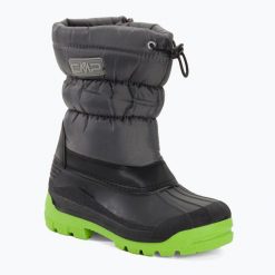 Śniegowce juniorskie CMP Sneewy SnowBoots. Szare buty zimowe męskie CMP, na zimę, bez zapięcia. Za 109.99 zł.