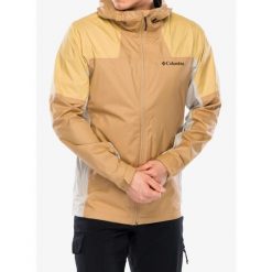 Kurtka przeciwdeszczowa męska Columbia Inner Limits III Jacket. Brązowe kurtki męskie Columbia, m, bez wzorów, sportowe, bez kaptura. Za 356.99 zł.