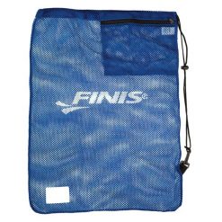 Worek plecak na trening Finis Mesh Gear Bag. Niebieskie plecaki damskie FINIS, bez wzorów, z meshu. Za 78.95 zł.