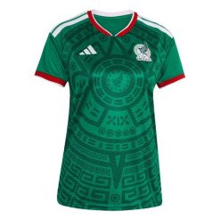 Koszulka podstawowa Mexico 26. Zielone bluzki damskie Adidas, bez wzorów, sportowe, bez kołnierzyka, bez ramiączek. Za 439.00 zł.