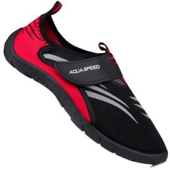 Buty męskie sportowe do wody jeżowce na plażę AQUA SPEED 27D. Czarne buty sportowe na co dzień męskie Aqua-Speed, z materiału, bez zapięcia, do pływania. Za 45.90 zł.