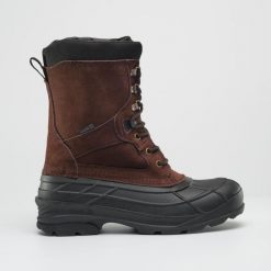 Botki zimowe Nation plus Kamik. Brązowe buty zimowe męskie Kamik, na zimę, z gumy, bez zapięcia. Za 452.00 zł.