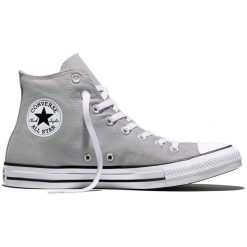 Buty sportowe Converse Chuck Taylor All Star Canvas. Szare buty sportowe na co dzień damskie Converse, z materiału, bez zapięcia, trekkingowe. Za 490.00 zł.
