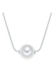 Lulu & Jane Naszyjnik z perłą - dł. 42 cm rozmiar: onesize. Szare naszyjniki damskie Lulu & Jane, srebrne. Za 43.99 zł.