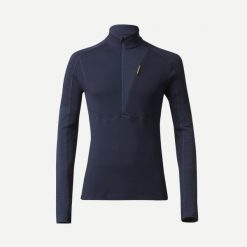 Koszulka męska trekkingowa z długim rękawem Forclaz MT900 merino. Niebieskie koszulki męskie z długim rękawem FORCLAZ, l, z dzianiny. Za 299.99 zł.