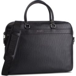 Torba na laptopa GUESS - The Modern HM6646 POL92 BLA. Czarne torby na laptopa damskie Guess, z aplikacjami, ze skóry ekologicznej. W wyprzedaży za 379.00 zł.