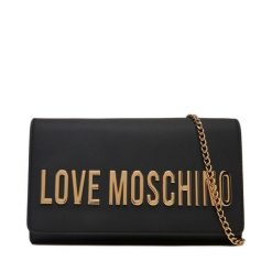 Torebka LOVE MOSCHINO. Czarne torebki klasyczne damskie Love Moschino, bez wzorów, wizytowe, bez kołnierzyka, bez ramiączek. Za 499.99 zł.