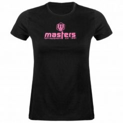 T-shirt Damski Basic. Czarne t-shirty damskie Masters, bez wzorów, bez kołnierzyka. Za 111.99 zł.