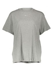 Nike Koszulka "Essential Swoosh" w kolorze szarym rozmiar: L. Szare bluzki damskie Nike, l, bez wzorów, bez kołnierzyka, bez ramiączek. Za 100.99 zł.
