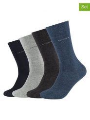 Camano Skarpety (4 pary) w kolorze granatowo-szarym rozmiar: 39-42. Niebieskie skarpetki męskie camano, bez wzorów. Za 43.99 zł.