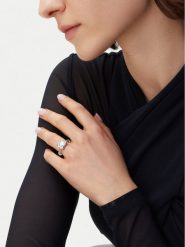 Guess Pierścionek JUBR05 173JW Srebrny. Szare pierścionki damskie Guess, metalowe. Za 129.99 zł.
