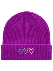 Zwillingsherz Kaszmirowa czapka beanie w kolorze fioletowym rozmiar: onesize. Różowe czapki zimowe damskie Zwillingsherz, z kaszmiru. Za 206.42 zł.